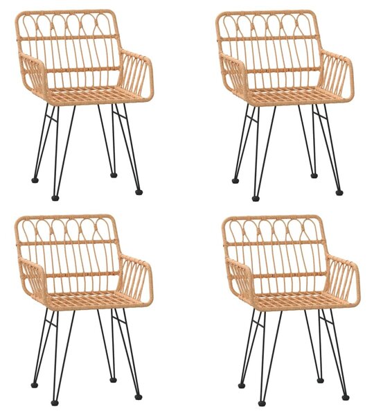 5 részes polyrattan kerti étkezőgarnitúra