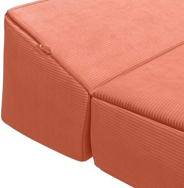 VidaXL Összecsukható kanapéágy Piros Narancs 200 x 70 x 10 cm