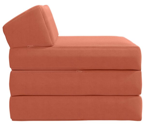 VidaXL Összecsukható kanapéágy Piros Narancs 200 x 70 x 10 cm