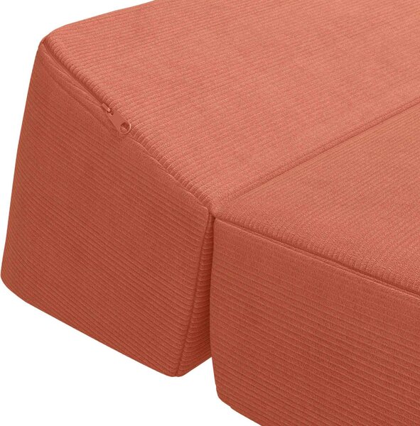 VidaXL Összecsukható kanapéágy Piros Narancs 60 x 70 x 41 cm Szövet