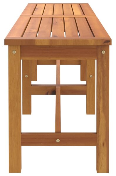 Tömör akácfa kerti pad 150 x 35 x 45 cm