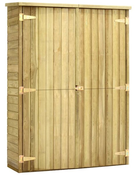 Kerti impregnált fenyőfa szerszámoskamra 123 x 50 x 171 cm