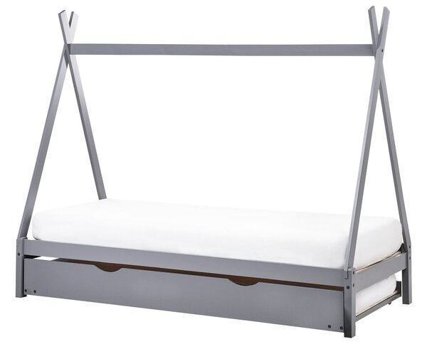Kihúzható gyerekágy Fenyő TALMONTIERS 90 x 200 cm Szürke