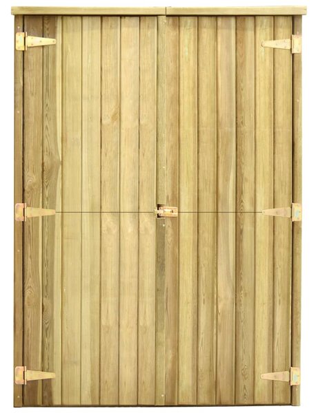 Kerti impregnált fenyőfa szerszámoskamra 123 x 50 x 171 cm