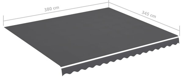Antracitszürke csere napellenző ponyva 4 x 3,5 m