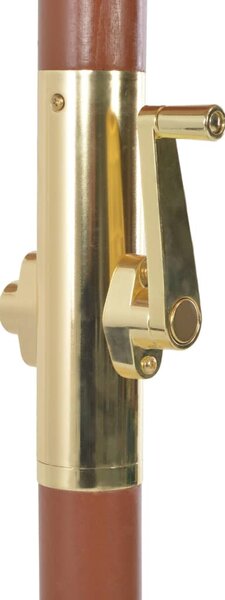 Bordói vörös kültéri napernyő farúddal, 300 cm átmérőjű