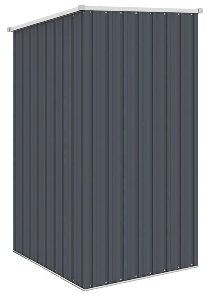 Antracitszürke horganyzott acél kerti fészer 87 x 98 x 159 cm