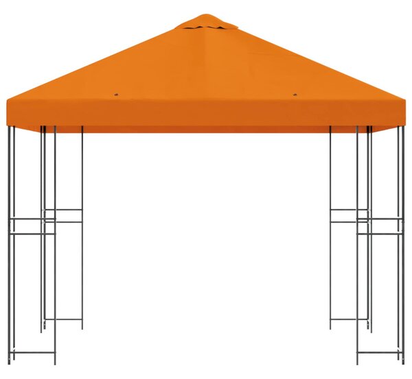 Pavilon 3 x 3 m Narancssárga Poliészter és acél 190 gsm