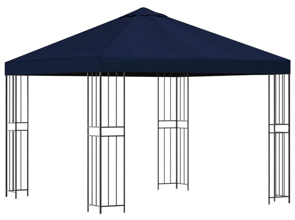 Pavilon 3 x 3 m Kék Poliészter és acél 190 gsm