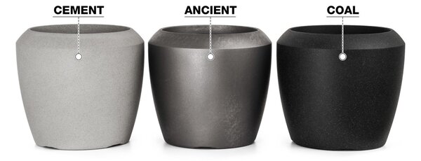 G21 Cement Oval virágcserép 44,3 x 44,3 x 69,8
