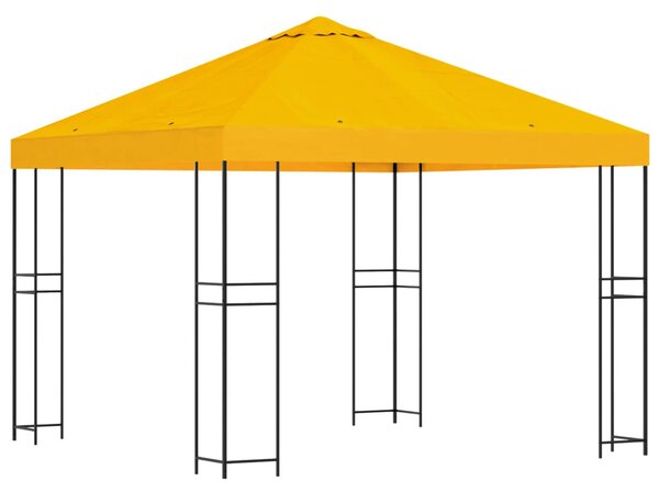Pavilon 3 x 3 m Sárga Poliészter és acél 190 gsm