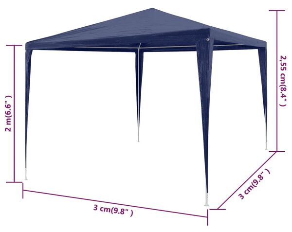 Kék rendezvénysátor 3 x 3 m