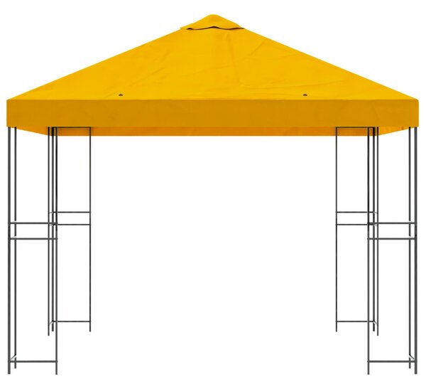 Pavilon 3 x 3 m Sárga Poliészter és acél 190 gsm