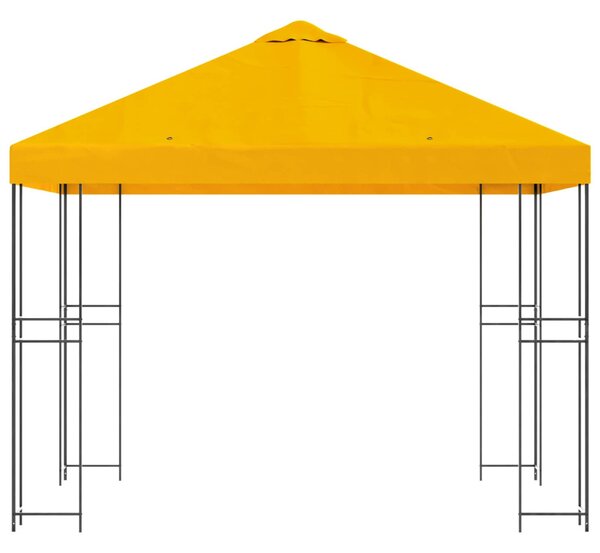 Pavilon 3 x 3 m Sárga Poliészter és acél 190 gsm
