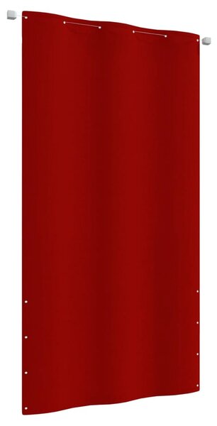 Piros oxford-szövet erkélyparaván 120 x 240 cm