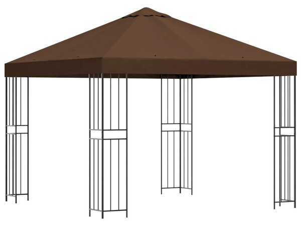 Pavilon 3 x 3 m Barna Poliészter és acél 190 gsm