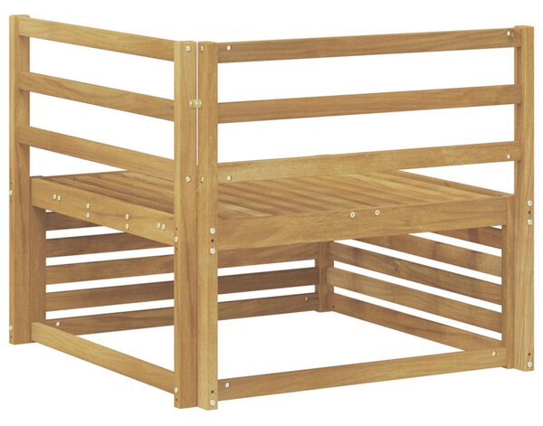 VidaXL Kültéri Sarokkanapé Tömör Akácfa Fehér 83 x 83 x 73 cm