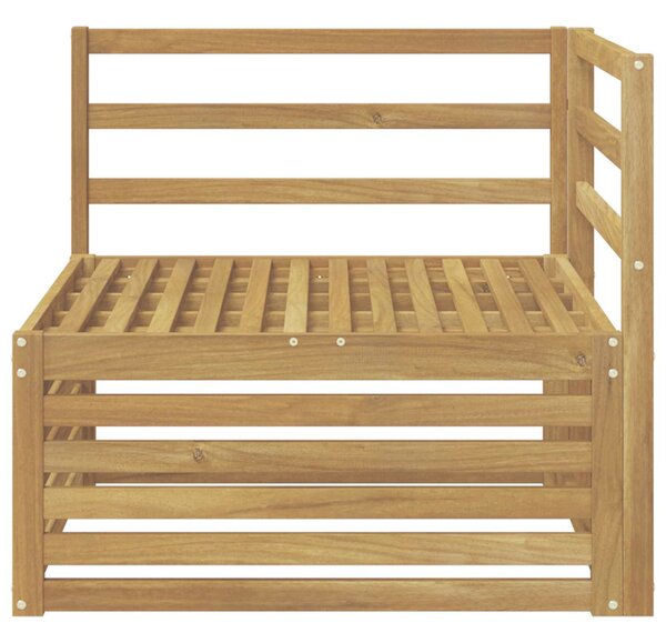 VidaXL Kültéri Sarokkanapé Tömör Akácfa Fehér 83 x 83 x 73 cm