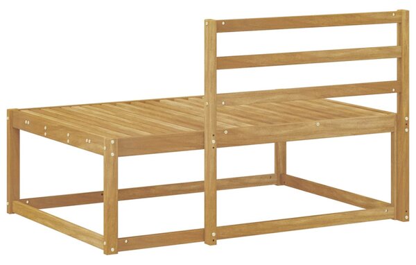 VidaXL Kültéri végleges kanapé Fehér 115 x 83 x 73 cm Tömör Akácfa