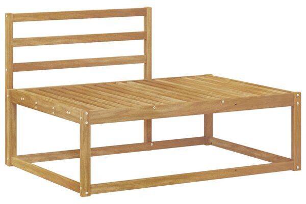 VidaXL Kültéri végleges kanapé Fehér 115 x 83 x 73 cm Tömör Akácfa