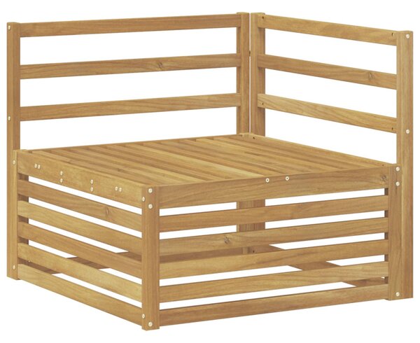 VidaXL Kültéri Sarokkanapé Tömör Akácfa Fehér 83 x 83 x 73 cm