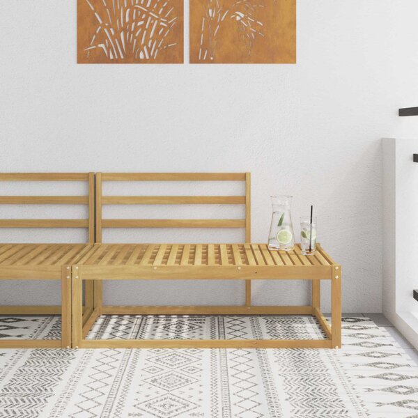 VidaXL Kültéri végleges kanapé Fehér 115 x 83 x 73 cm Tömör Akácfa