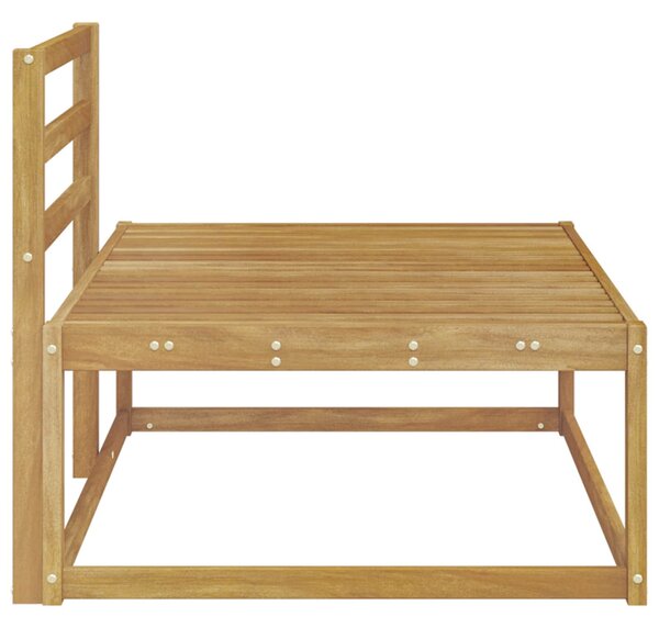 VidaXL Kültéri végleges kanapé Fehér 115 x 83 x 73 cm Tömör Akácfa