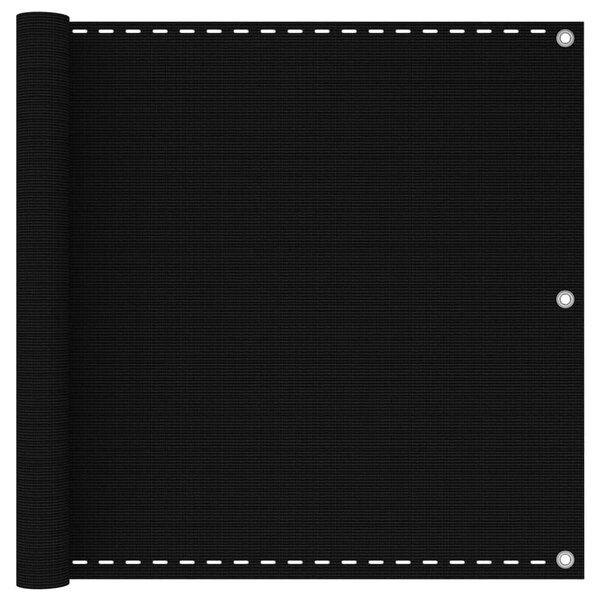 VidaXL fekete HDPE erkélyparaván 90 x 500 cm