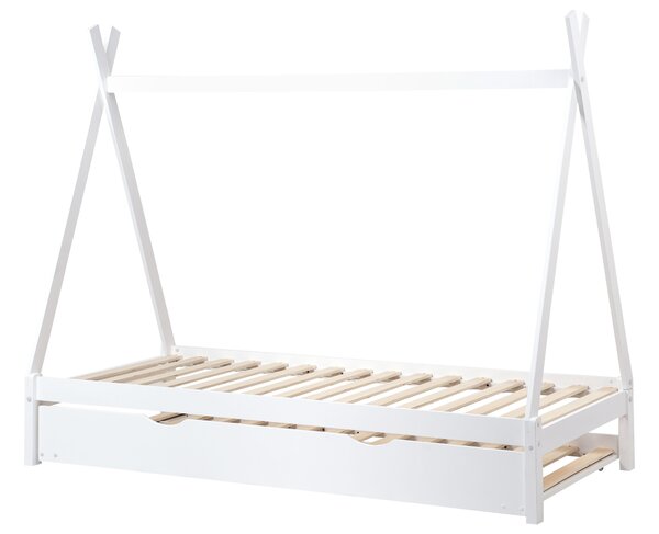 Kihúzható gyerekágy Fenyő TALMONTIERS 90 x 200 cm Fehér