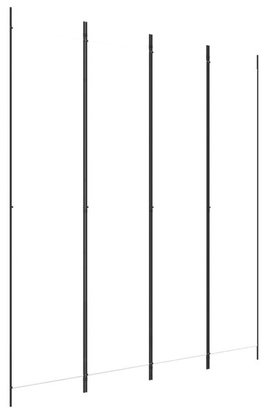 4 paneles fehér szövet térelválasztó 200x220 cm