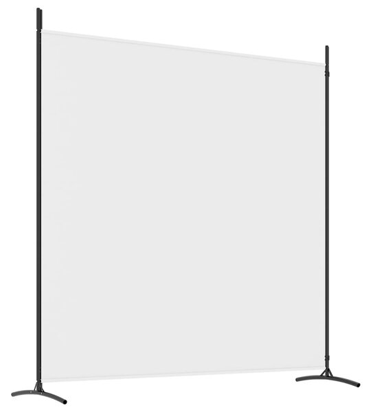 2 paneles fehér szövet térelválasztó 348x180 cm