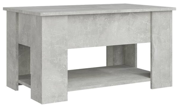 Betonszürke szerelt fa dohányzóasztal 79x49x41 cm