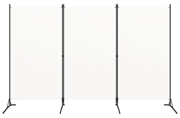 Fehér 3 paneles szövetparaván 260x180 cm