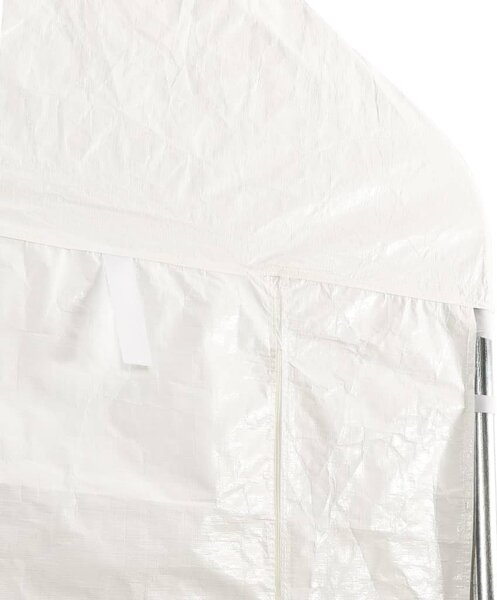 Fehér polietilén pavilon tetővel 5,88 x 2,23 x 3,75 m