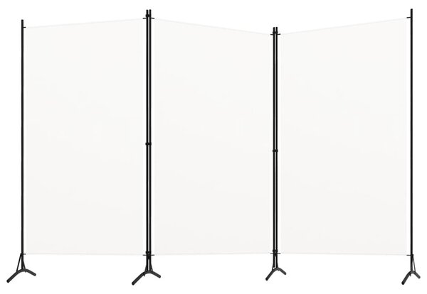 Fehér 3 paneles szövetparaván 260x180 cm