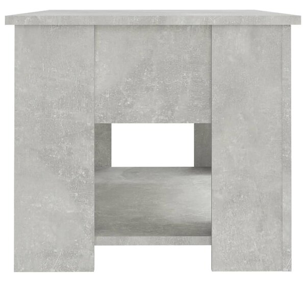 Betonszürke szerelt fa dohányzóasztal 79x49x41 cm