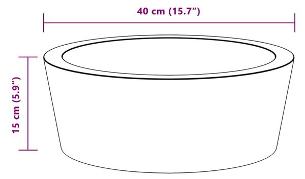 Krémszínű márvány mosdókagyló Ø40 x 15 cm