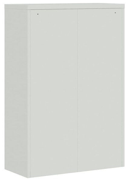 Szürke acél irodai szekrény 90 x 40 x 140 cm