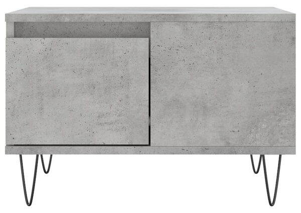 Betonszürke szerelt fa dohányzóasztal 55x55x36,5 cm