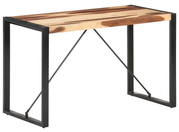 Tömör fa étkezőasztal paliszander felülettel 120 x 60 x 75 cm