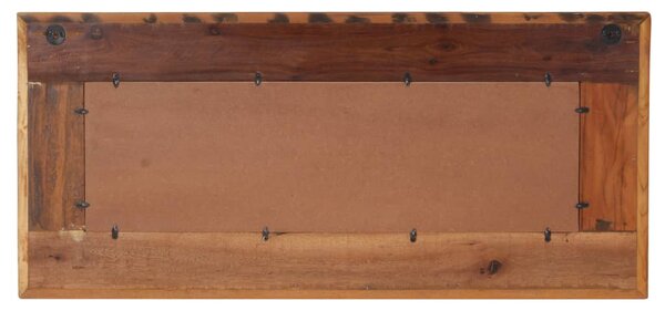Tömör újrahasznosított fa tükör Buddha burkolattal 110 x 50 cm