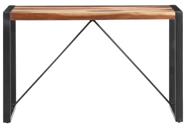 Tömör fa étkezőasztal paliszander felülettel 120 x 60 x 75 cm