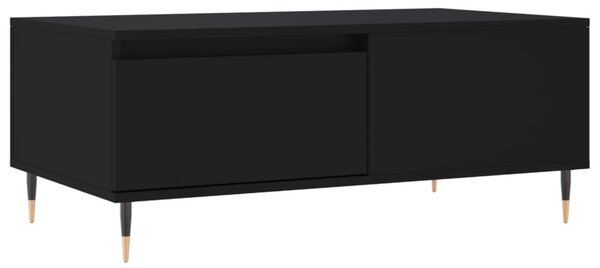 Fekete szerelt fa dohányzóasztal 90x50x36,5 cm