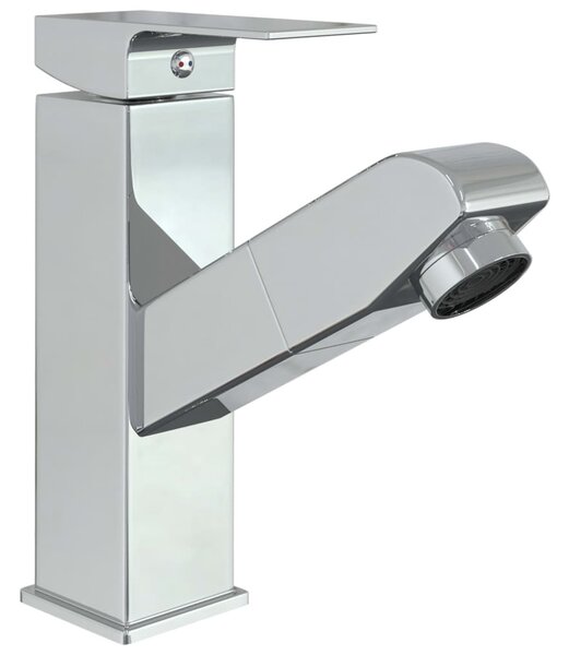 Krómozott kihúzható fürdőszobai mosdócsaptelep 157 x 172 mm