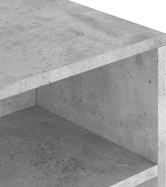 Betonszürke szerelt fa dohányzóasztal 90 x 55 x 42,5 cm