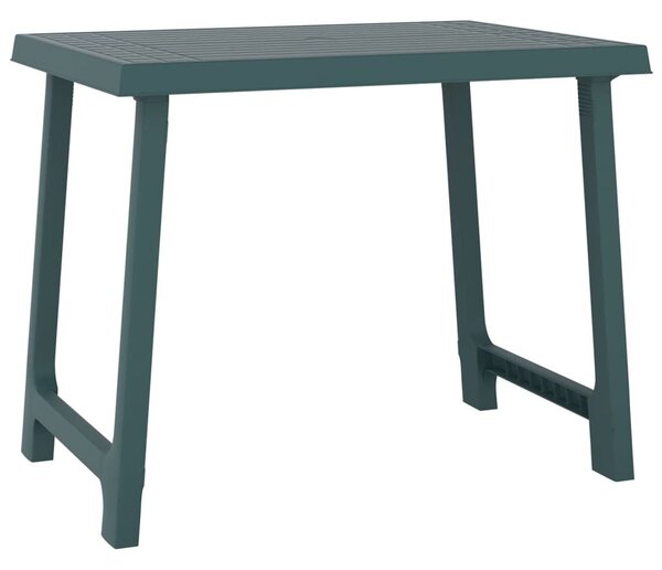 VidaXL zöld fa hatású PP kempingasztal 79x56x64 cm