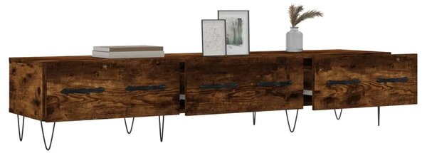 Füstös tölgy színű szerelt fa TV-szekrény 150 x 36 x 50 cm