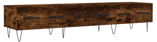 Füstös tölgy színű szerelt fa TV-szekrény 150 x 36 x 50 cm