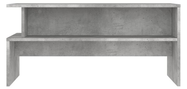 Betonszürke szerelt fa dohányzóasztal 90 x 55 x 42,5 cm