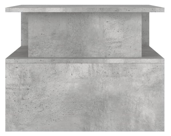 Betonszürke szerelt fa dohányzóasztal 90 x 55 x 42,5 cm